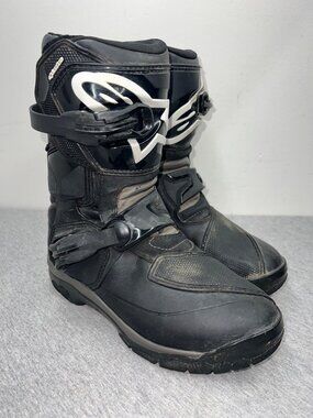 Alpinestars Belize Drystar Motorcross Boots Size 8 Black Waterproof CE Certified